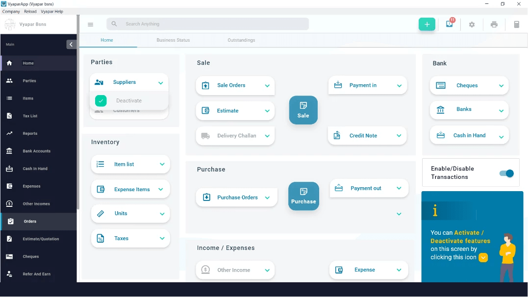 Vyapar Software for Desktop